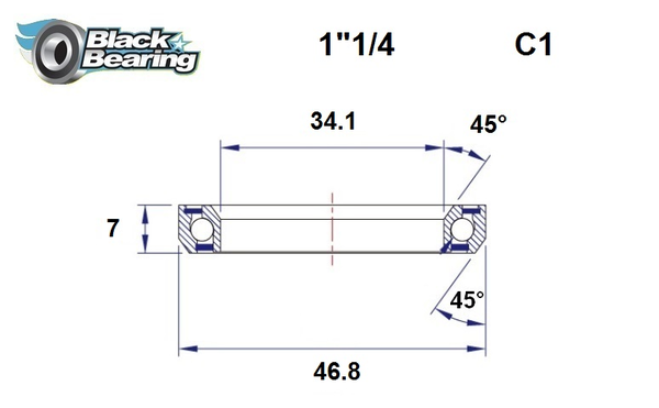 Headset Bearing, 1, nordicamoto.ro