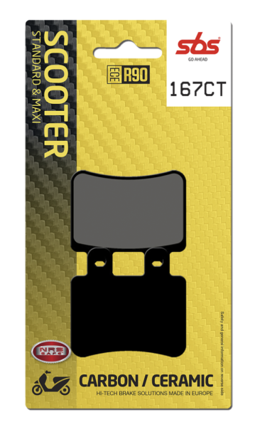 Ct Scooter Carbon Tech Organic Brake Pads, 2, nordicamoto.ro