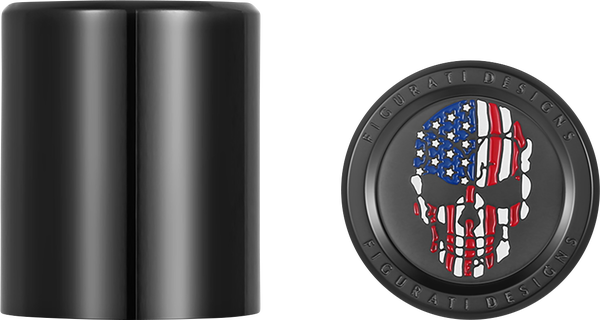 Cover Dock Skull Short Ss Blue, Enamel, Red, White, 2, nordicamoto.ro