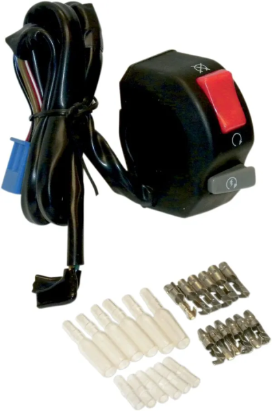 Right Hand Handlebar Starter/stop Switch Black, Red-0