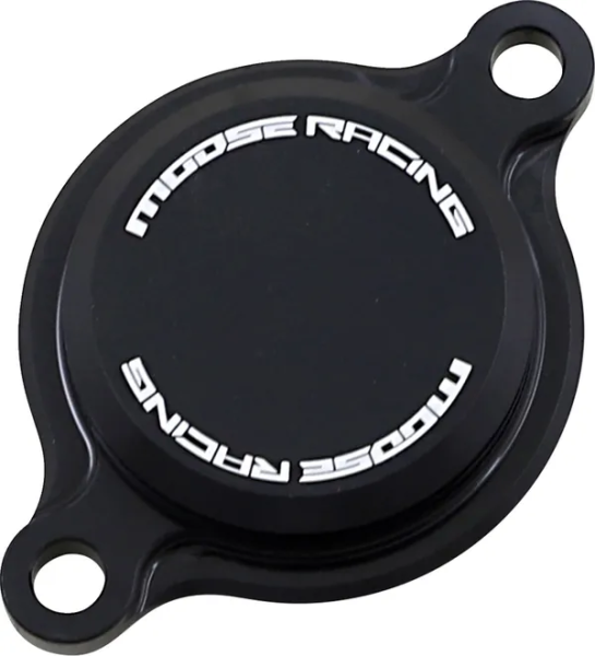 MOOSE RACING Machined Oil Filter Cover Black -0