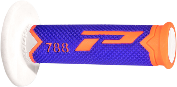 Triple Density Grips Blue, Fluorescent Orange, White, 1, nordicamoto.ro