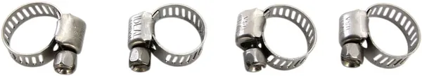 MOOSE RACING Gear Drive Hose Clamps Silver 