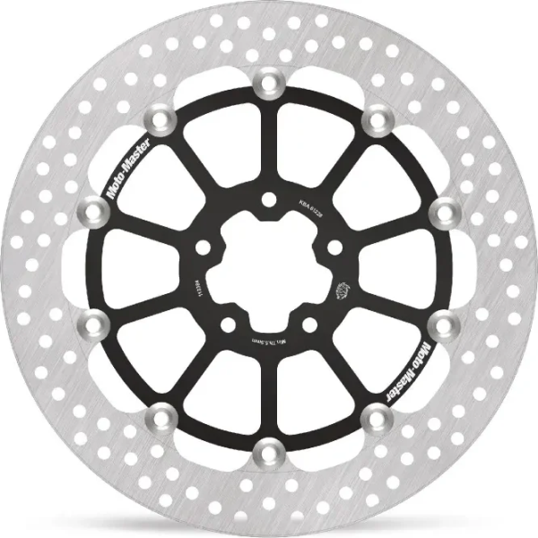 Seria Halo cu rotor plutitor, negru-oțel inoxidabil, 1, nordicamoto.ro