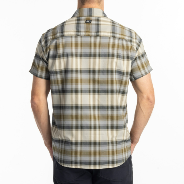 Camasa Klim Nero Stretch Mineral Blue - Golden Brown-2