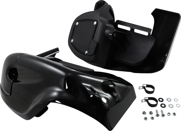 Vented Lower Leg Fairing Kit Black, 1, nordicamoto.ro