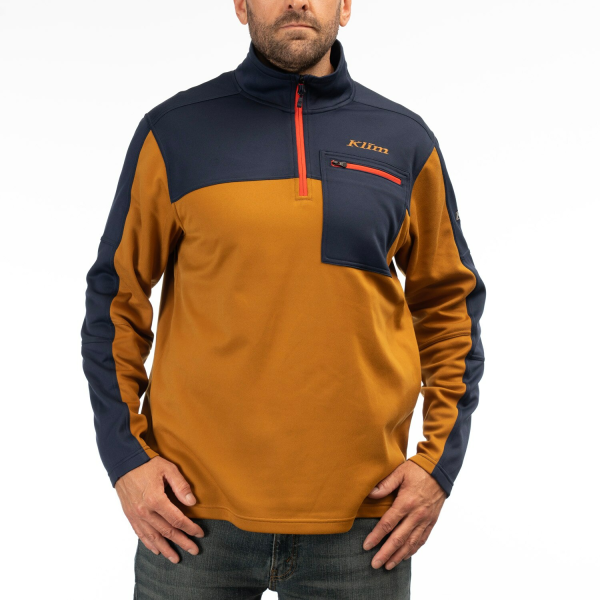 Pulover Klim Glacier 1/4 Zip Mid Layer Black-8