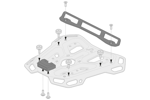 Kit adaptor SW-Motech pentru Adventure Racks Negru GPT0015235800B-1