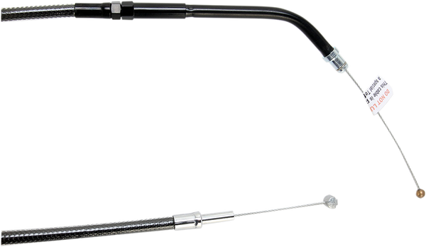 Black Pearl Braided Throttle/idle Cable Black, 1, nordicamoto.ro
