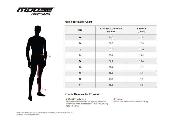 Pantaloni scurti MTB Moose Racing Black-0