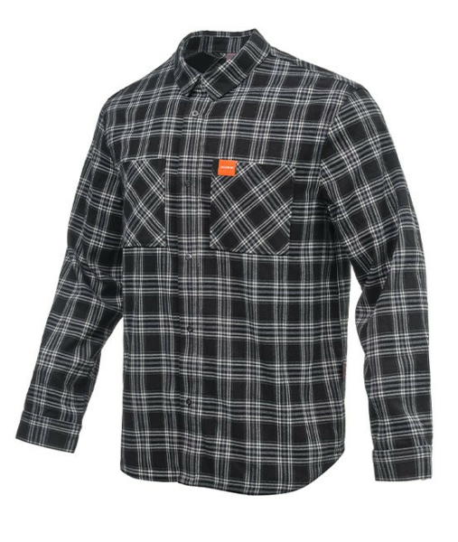 CĂMAȘĂ CASUAL ÎN CAROURI CFMOTO – NEGRU / ALB, 7, nordicamoto.ro
