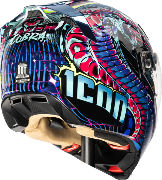 Threshold Synthwave Lazer Cobra Modular Helmet Multi, Blue -2