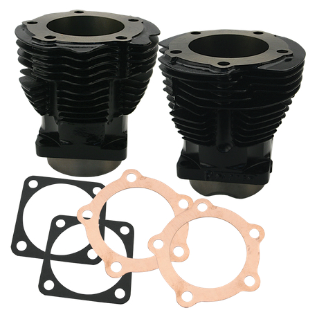 Cylinder Set 3-7/16(r) Bore Hi-temp Black Black, Powder-coated, 1, nordicamoto.ro