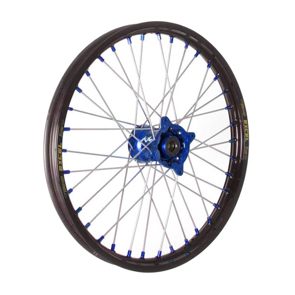 Elite Mx-en Wheel, Silver Spokes Black, Blue, Silver 