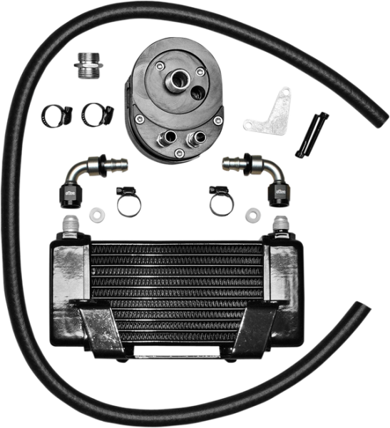 Oil Cooler Kit Black, 1, nordicamoto.ro