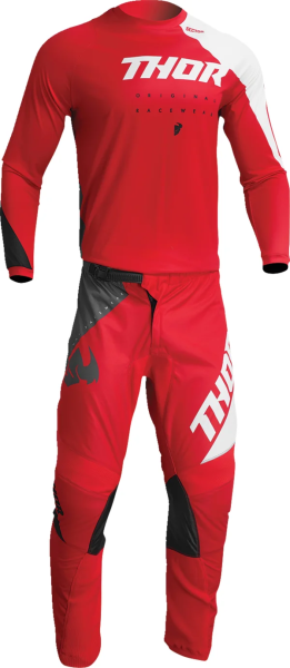 Tricou Copii Thor Sector Edge Red/White 2XS, 5, nordicamoto.ro