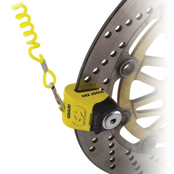 Scoot Oxford Xd5 Disck Lock (6mm Pin) Yellow/Black-0