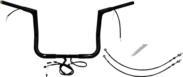 Plug & Play Ez Install 1-1/4(r) Flat Top Handlebar Kit Black, 3, nordicamoto.ro