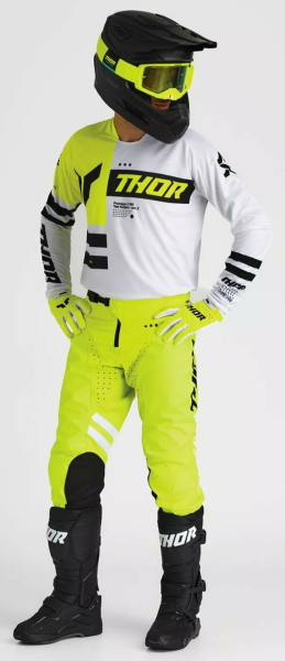 THOR Launchmode Gloves White, Green -4