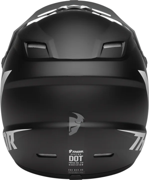 Youth Sector Chev Helmet Black, Gray L, 4, nordicamoto.ro