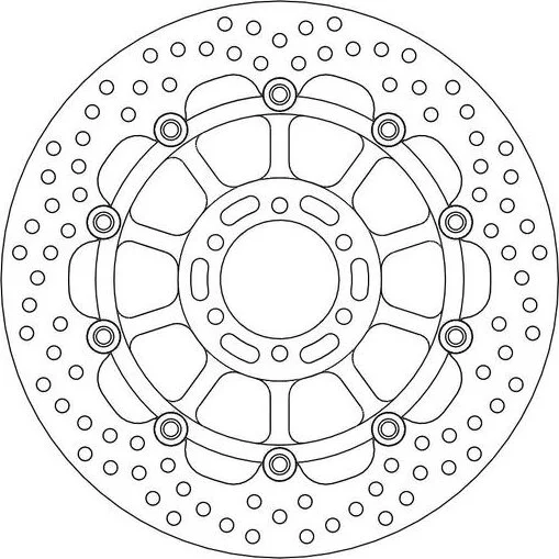 Seria Halo cu rotor plutitor, negru, 1, nordicamoto.ro
