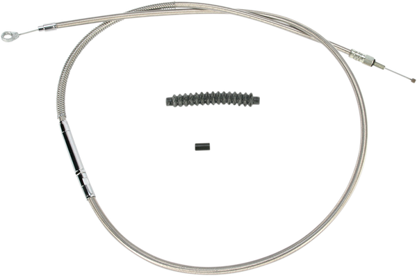 High-efficiency Stainless Steel Clutch Cable For Harley-davidson Silver +203 mm (8''), 1, nordicamoto.ro