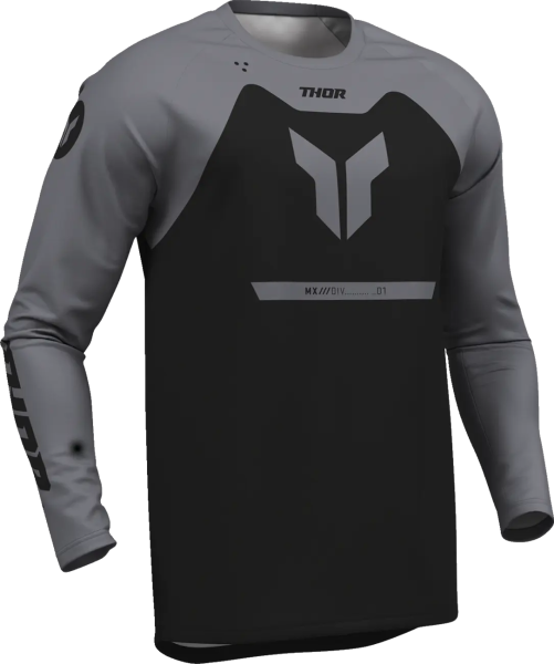 Youth Ridemode Menace Jersey Gray, Black, 2, nordicamoto.ro