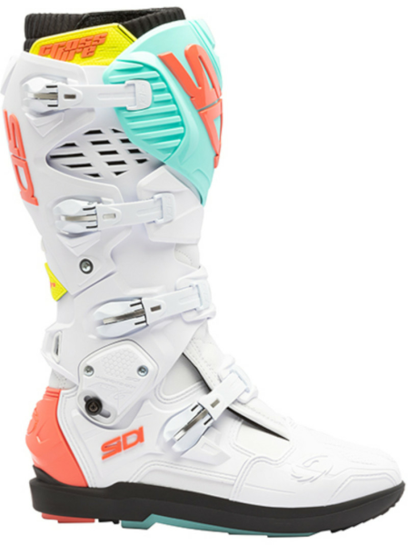 Cizme Sidi MX/Enduro Crossfire 3 SRS White/Mint/Coral-0