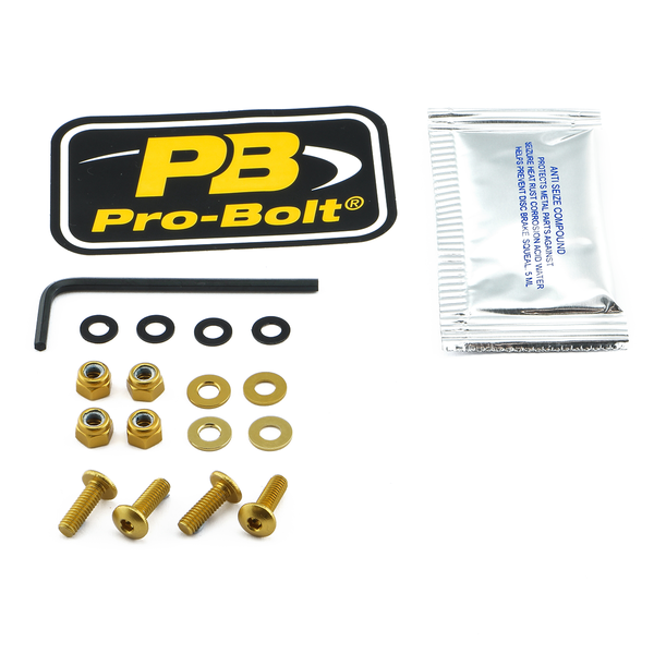 Screen Bolt Aluminium Gold, 1, nordicamoto.ro
