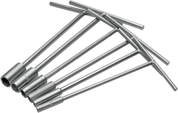 Metric Socket T-handle Set Nickel Pewter