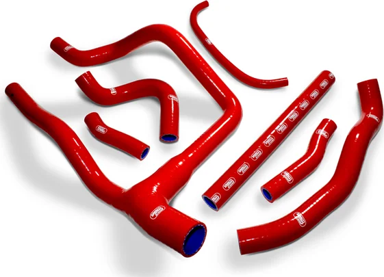 Set de furtunuri pentru radiator, roșu, 1, nordicamoto.ro