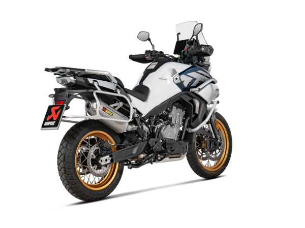 Tobă de eșapament Akrapovič Slip-On Line Titanium pentru CFMOTO 800MT, 2, nordicamoto.ro