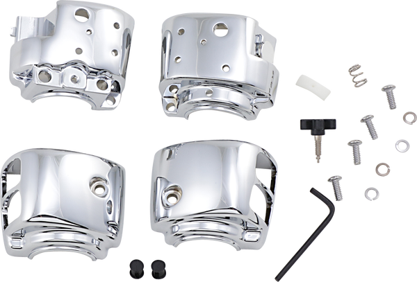 Chrome Switch Housing Silver, 2, nordicamoto.ro