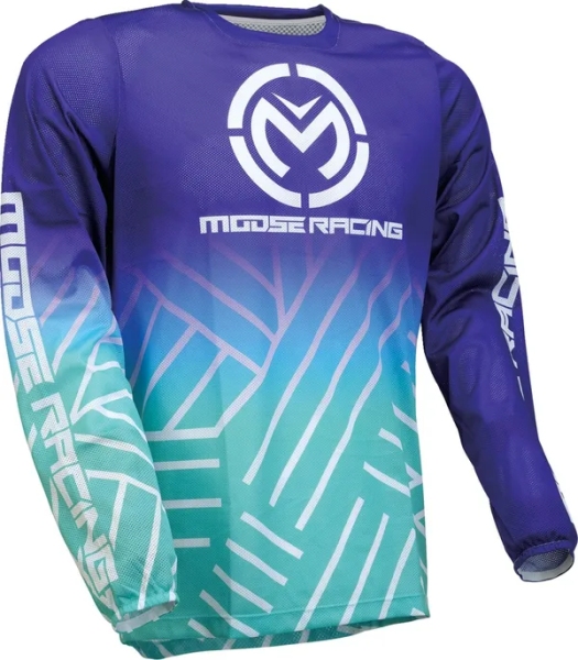 Tricou MOOSE RACING Sahara Green/Purple-3