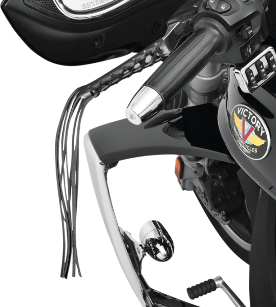 Leather Lever Fringe Black, 1, nordicamoto.ro