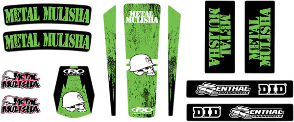 Trim Kit Graphics Black, Green, 1, nordicamoto.ro