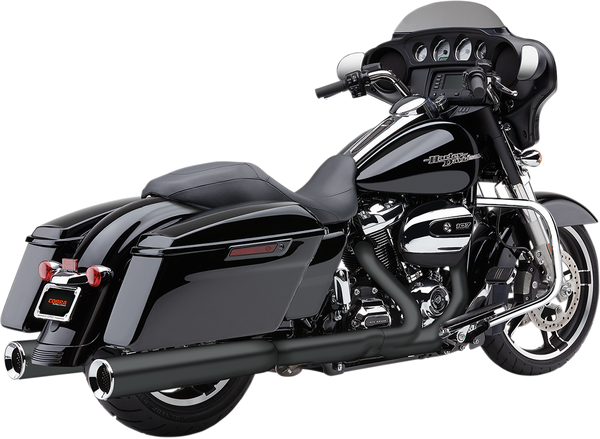 Powr-flo Slip-on Mufflers Black, 1, nordicamoto.ro