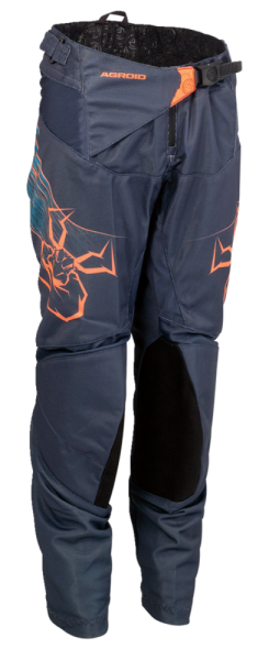 Youth Agroid Pants Blue, Orange 20, 4, nordicamoto.ro