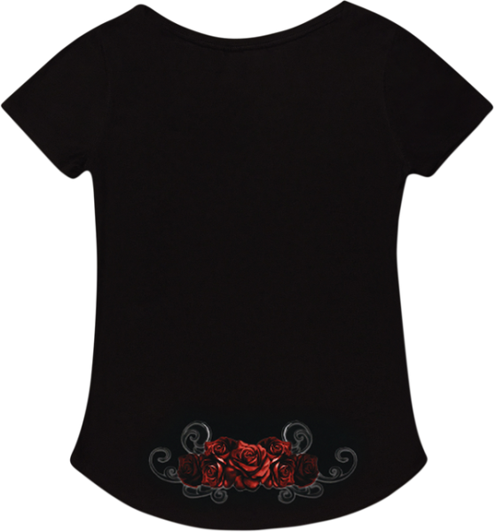 Women's Red Catrina T-shirt Black M, 4, nordicamoto.ro