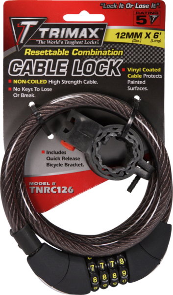 Trimaflex Cable Locks Black, 1, nordicamoto.ro