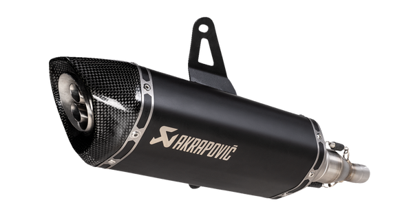 Slip-on Line Muffler Scooter Black, Carbon Fiber -0