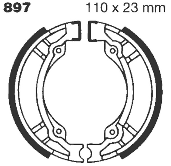 Standard Brake Shoes, 1, nordicamoto.ro