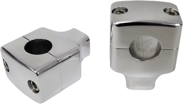 Square Column Riser For 1(r) Handlebars Silver, 1, nordicamoto.ro