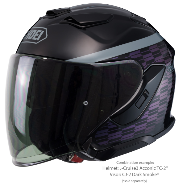 Casca Jet SHOEI J-CRUISE3 Acconic TC-2 Negru/Albastru XXL, 2, nordicamoto.ro
