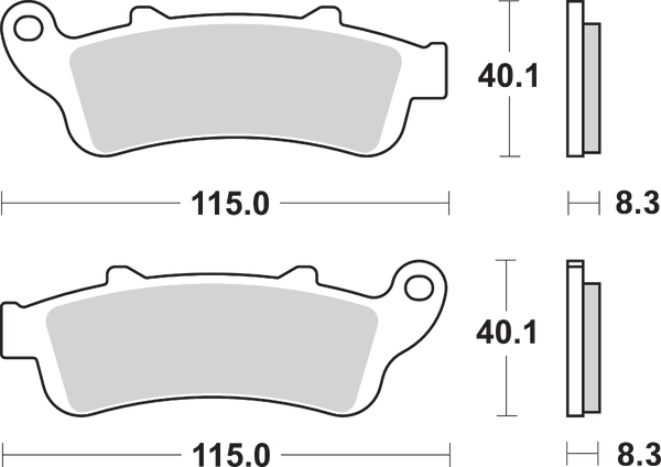 Hs Street Excel Sintered Front Brake Pads, 1, nordicamoto.ro