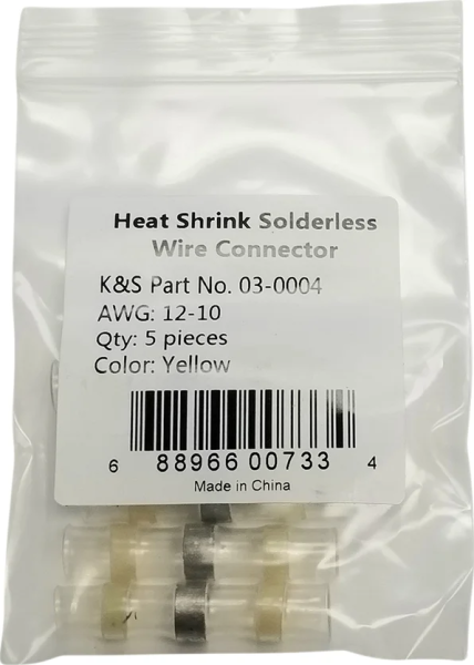 Solderless Wire Connectors Yellow, 2, nordicamoto.ro