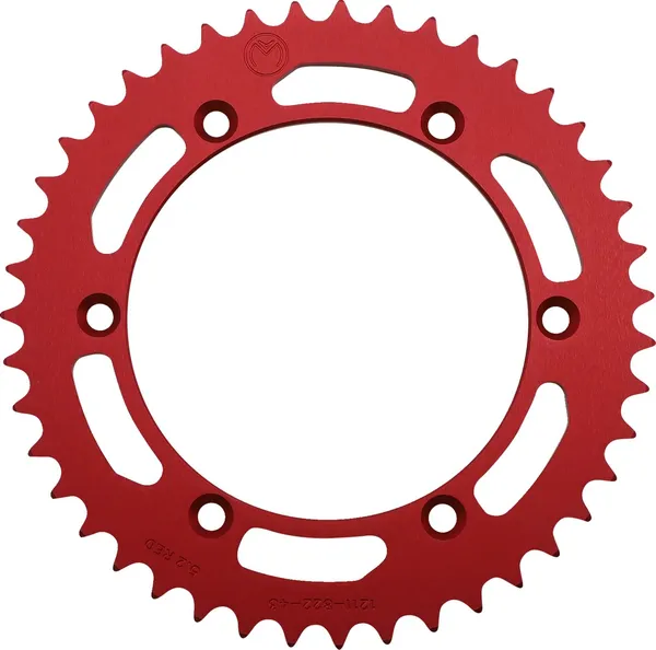 MOOSE RACING Rear Aluminum Sprocket Red -0