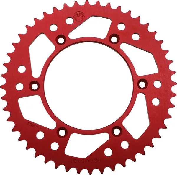 MOOSE RACING Rear Aluminum Sprocket Red 