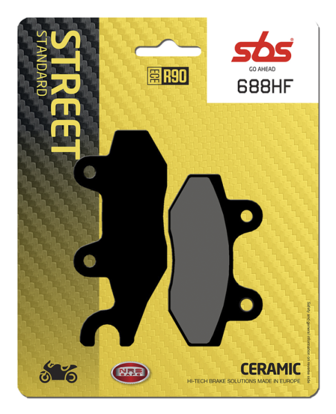 Hf Street Ceramic Organic Brake Pads, 2, nordicamoto.ro