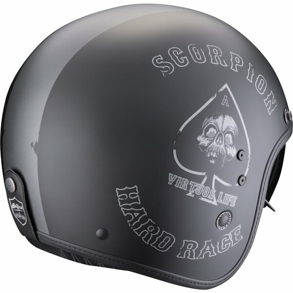 Casca open face SCORPION BELFAST EVO SPADE XL Negru mat/Argintiu, 4, nordicamoto.ro